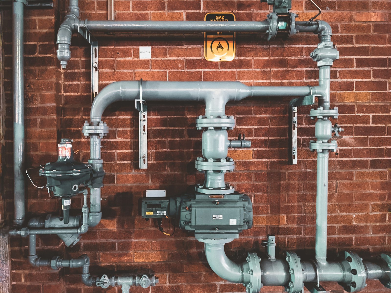 Copper pipework and heating valves worked on by a plumbing and heating engineer